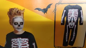 Kids Costumes to Hire - SKELETON ONESIE - CHILD